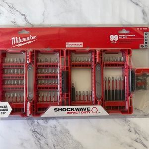 BNWT Milwaukee SHOCKWAVE Drill and Screw Driver Bit Set 99-Piece